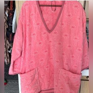 Tomas Maier Pink Textured Swim Cover Up